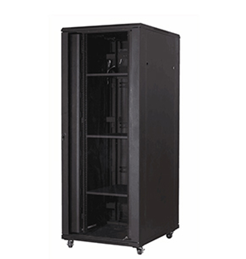 落地式机柜灰黑色 22U标准19寸网络机柜